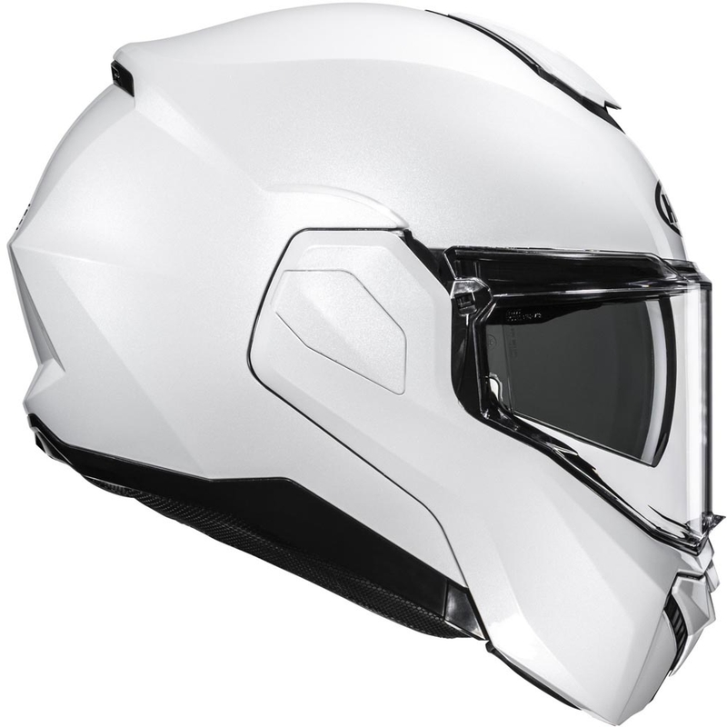 HJC i101 Solid preklopna motoristična čelada biserno bela