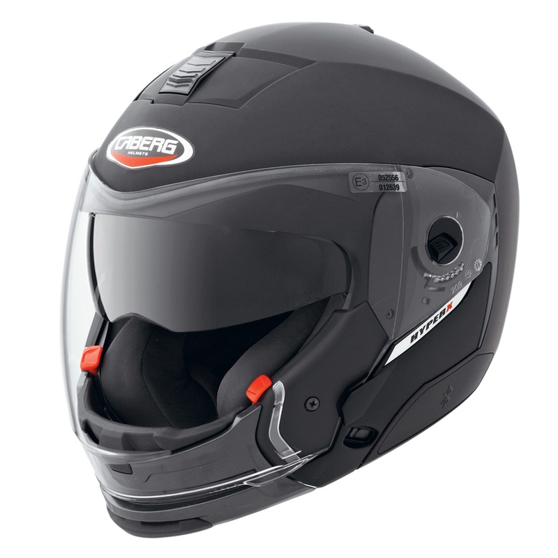 Motoristična čelada CABERG HYPER X z odstranljivim trakom za brado črna mat razprodaja