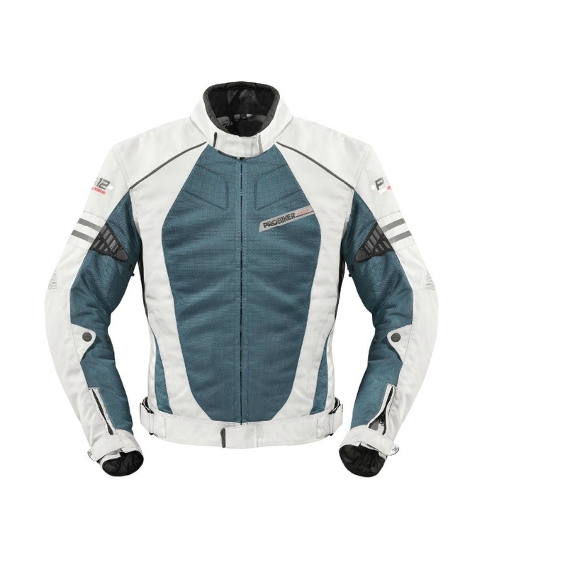 Bunda na motorku pánská PROBIKER PR-12 AIR šedá