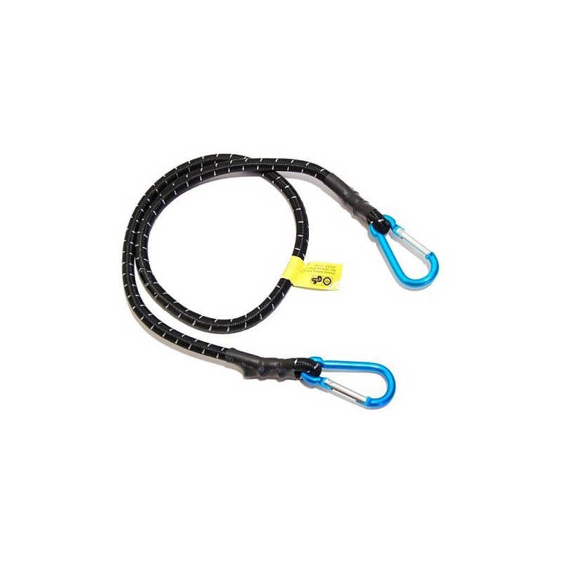 Gumijasta sponka z 2 karabinoma