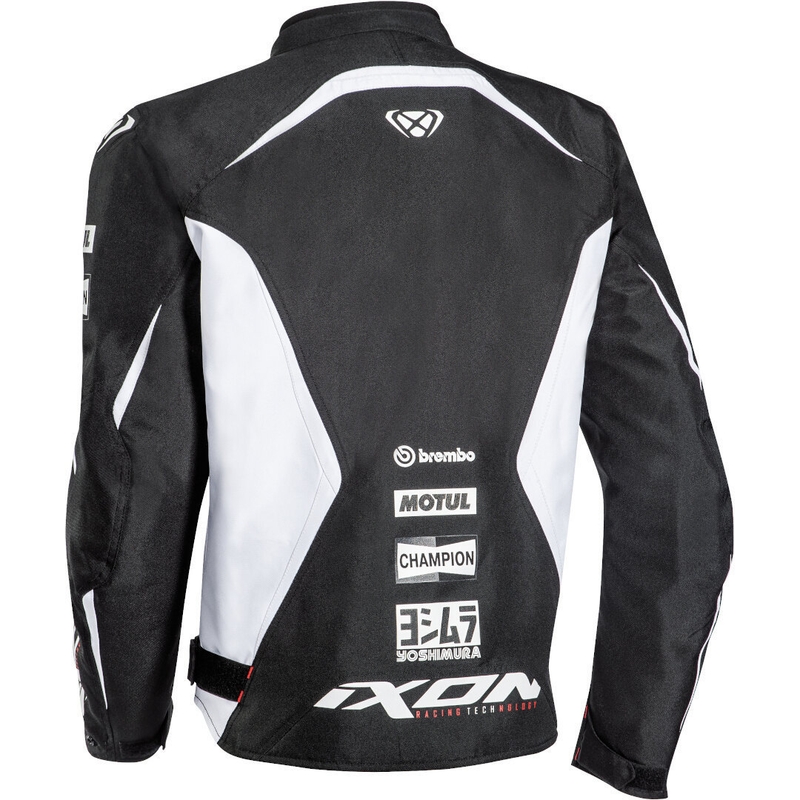 Motoristična jakna IXON Matrix Evo black and white razprodaja