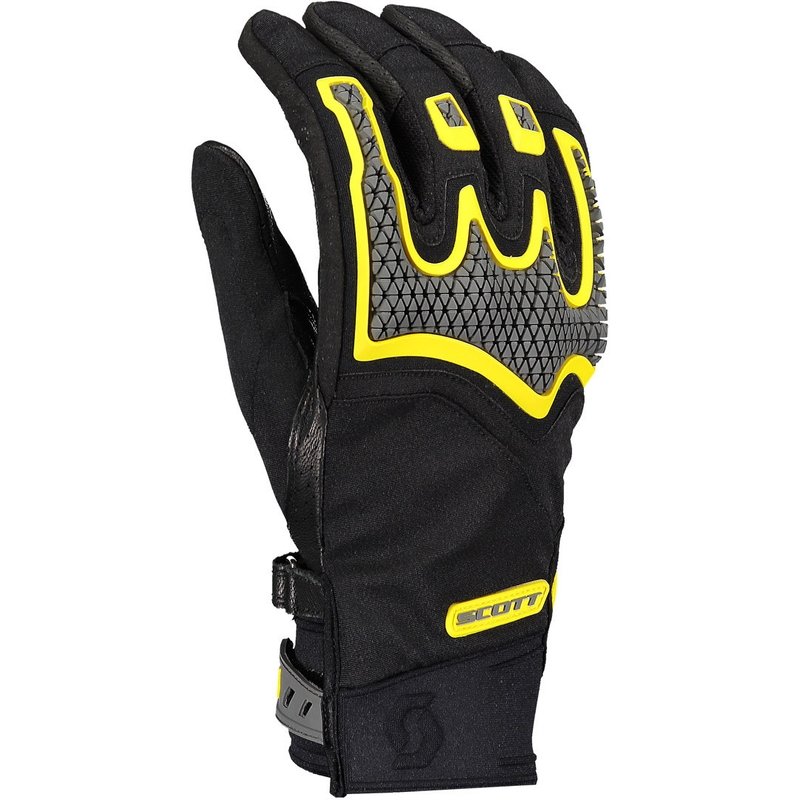 Motoristične rokavice SCOTT Dualraid black-yellow razprodaja