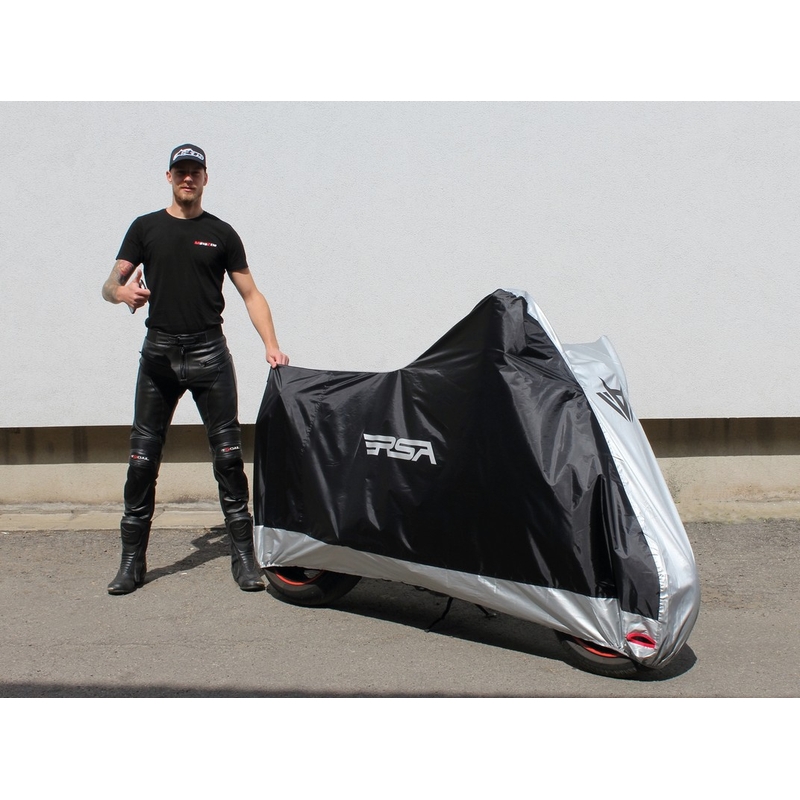 Prevleka za motor RSA črno-srebrna