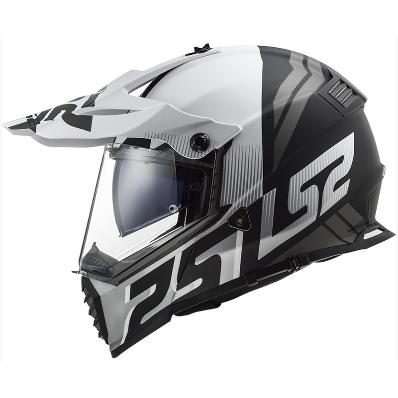 Enduro čelada LS2 MX436 Pioneer EVO Evolve bela-siva-črna razprodaja