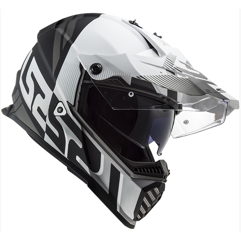 Enduro čelada LS2 MX436 Pioneer EVO Evolve bela-siva-črna razprodaja