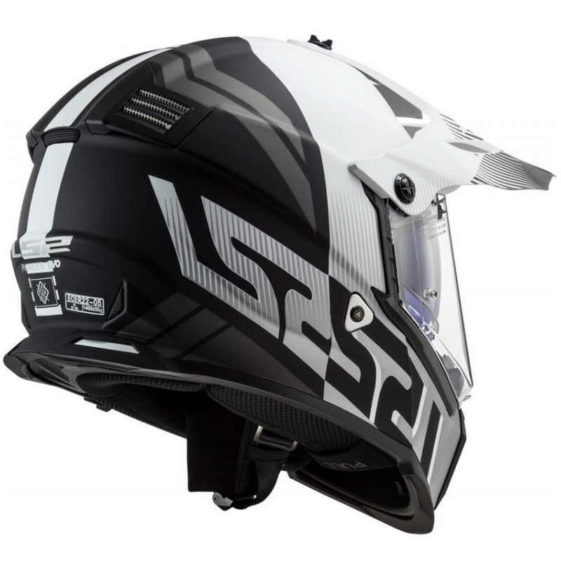 Enduro čelada LS2 MX436 Pioneer EVO Evolve bela-siva-črna razprodaja