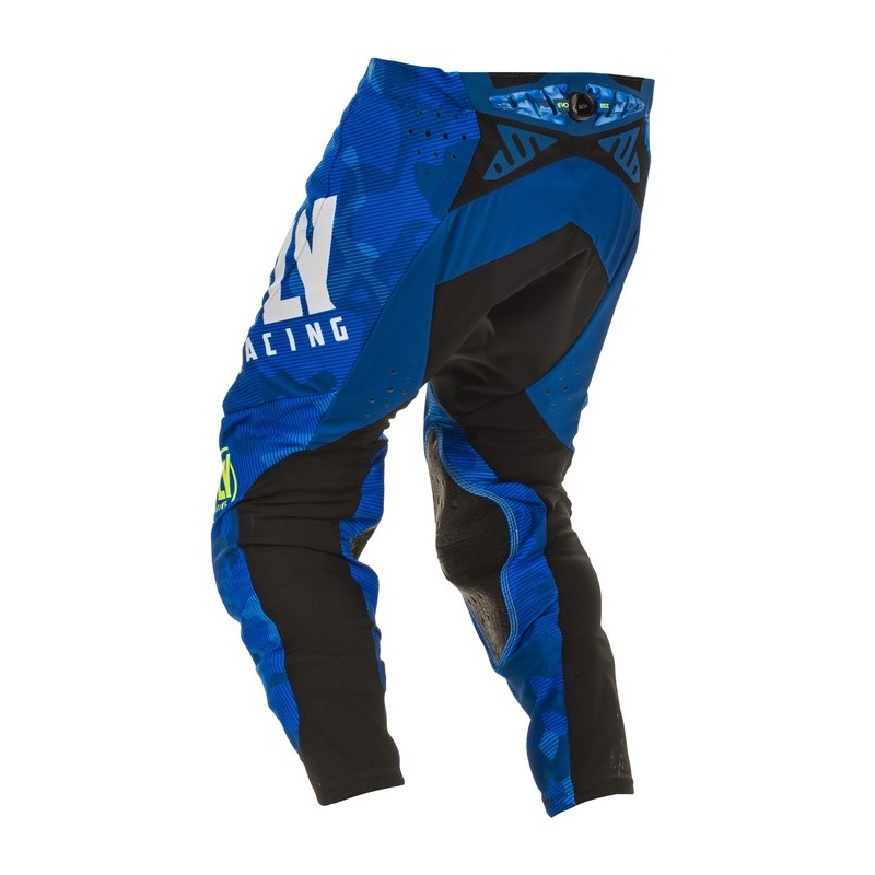 Motokros hlače FLY Racing Evolution modre in bele barve