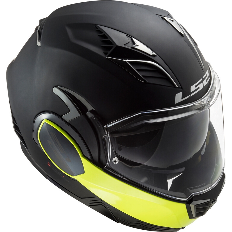 LS2 FF900 Valiant II Hammer black-fluo yellow flip-up motoristična čelada razprodaja