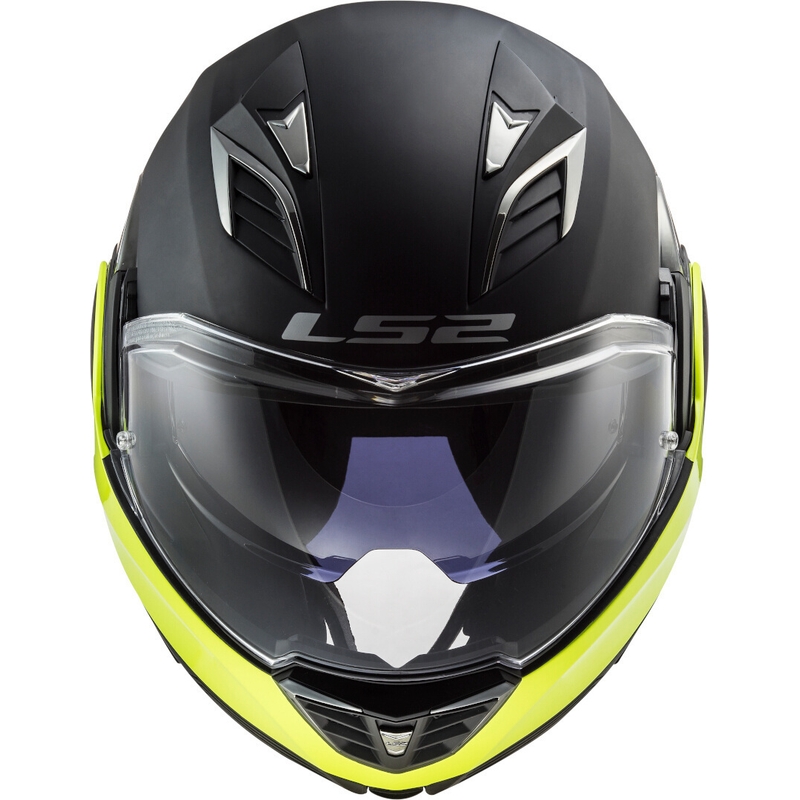 LS2 FF900 Valiant II Hammer black-fluo yellow flip-up motoristična čelada razprodaja