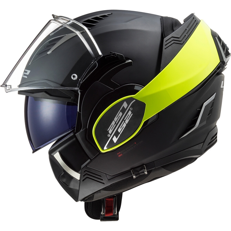 LS2 FF900 Valiant II Hammer black-fluo yellow flip-up motoristična čelada razprodaja
