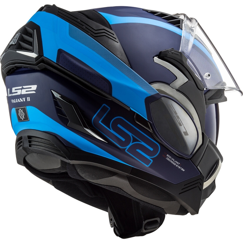 LS2 FF900 Valiant II Orbit modra zložljiva motoristična čelada