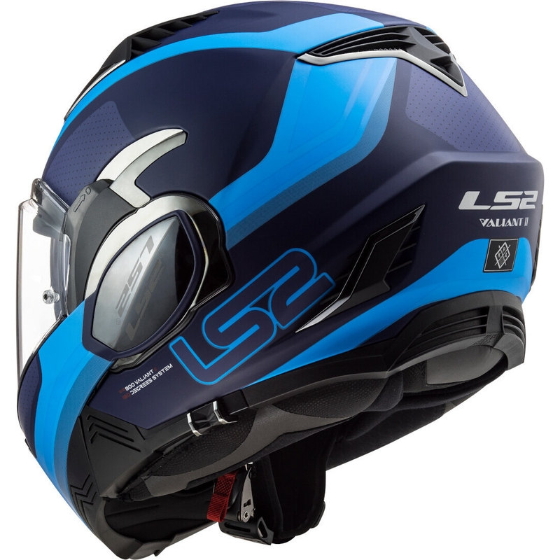 LS2 FF900 Valiant II Orbit modra zložljiva motoristična čelada