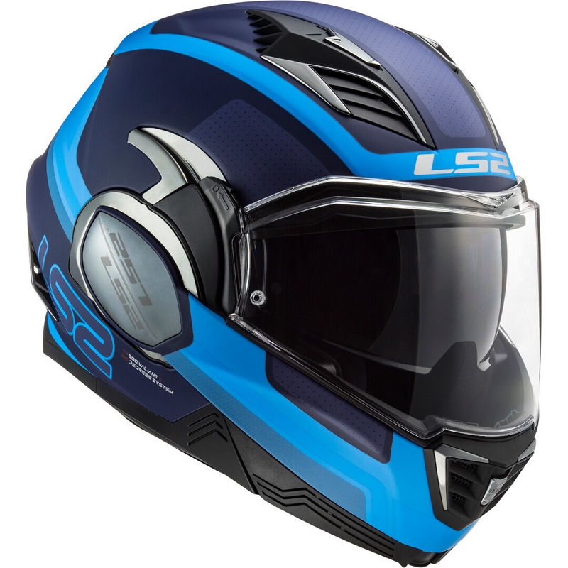 LS2 FF900 Valiant II Orbit modra zložljiva motoristična čelada