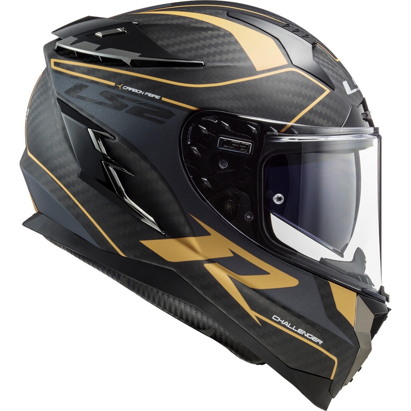 Integralna motoristična čelada LS2 FF327 Challenger C Grid black-gold razprodaja