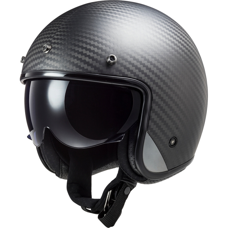 Odprta motoristična čelada LS2 OF601 Bob C Carbon