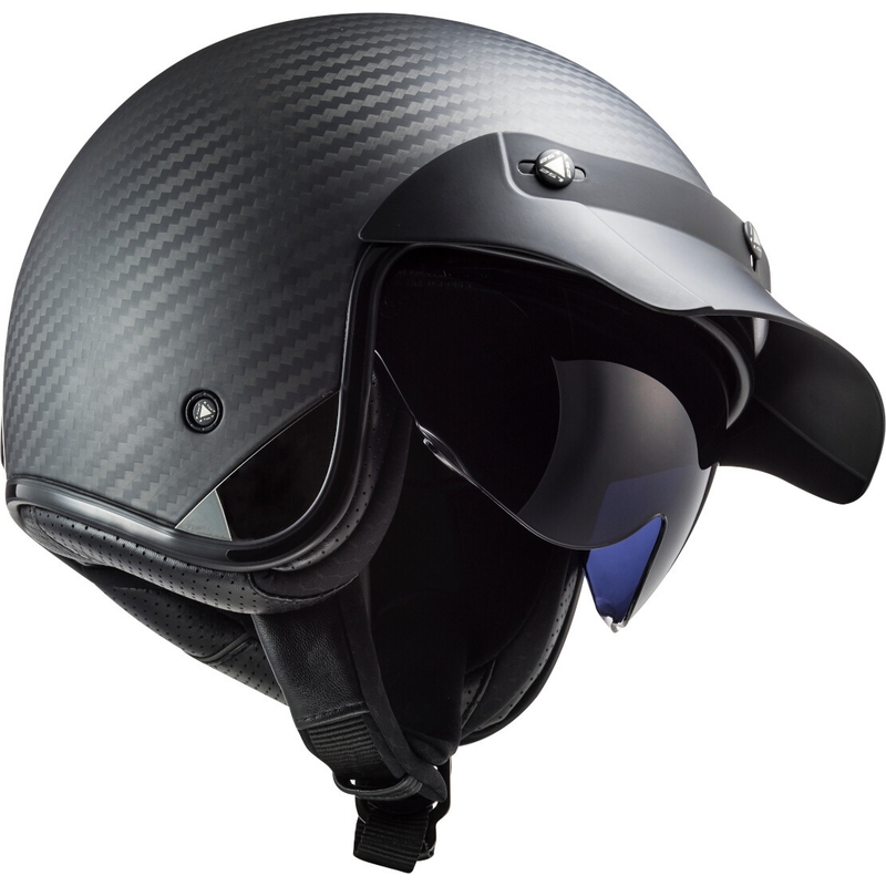 Odprta motoristična čelada LS2 OF601 Bob C Carbon