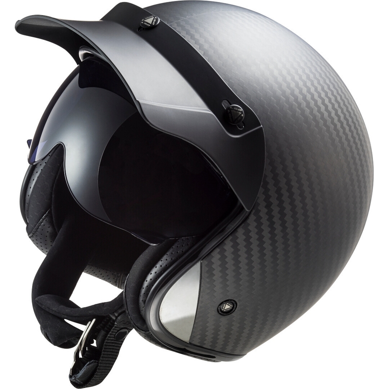 Odprta motoristična čelada LS2 OF601 Bob C Carbon