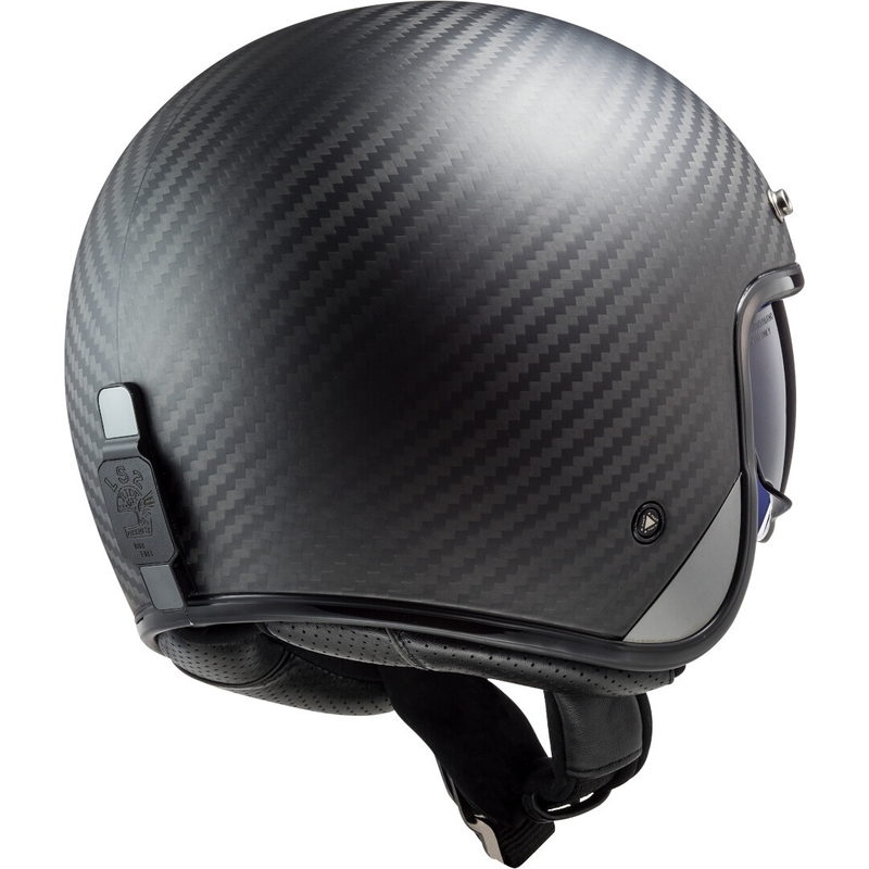 Odprta motoristična čelada LS2 OF601 Bob C Carbon