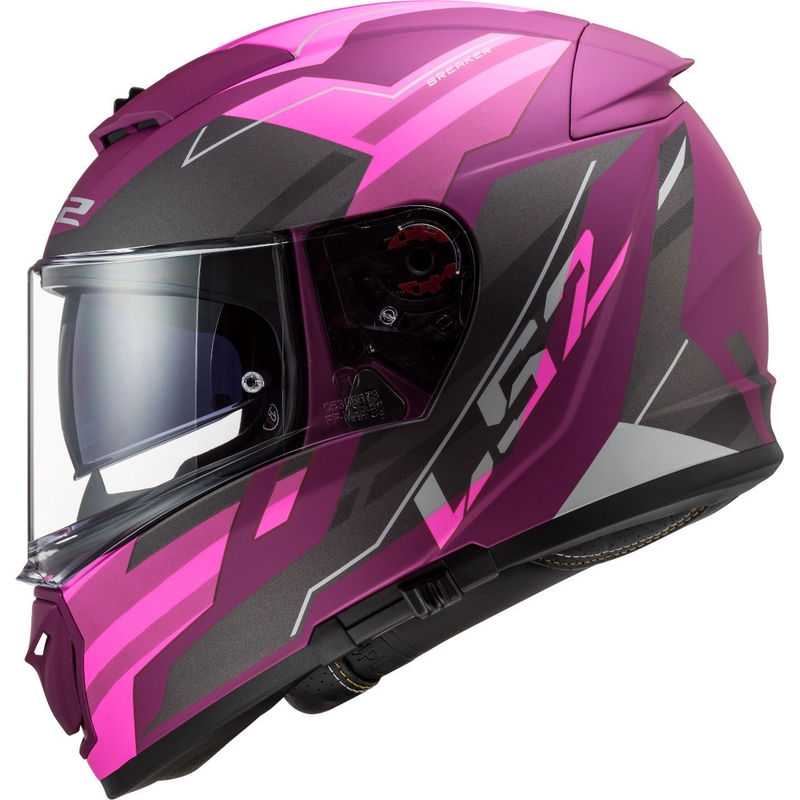 LS2 FF390 Breaker Beta integralna motoristična čelada črna in vijolična