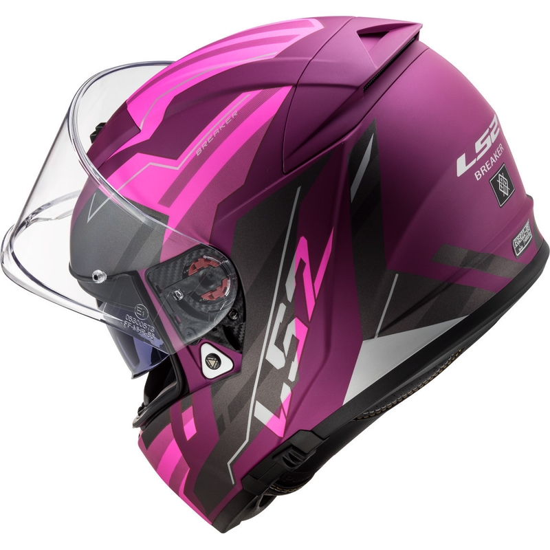 LS2 FF390 Breaker Beta integralna motoristična čelada črna in vijolična