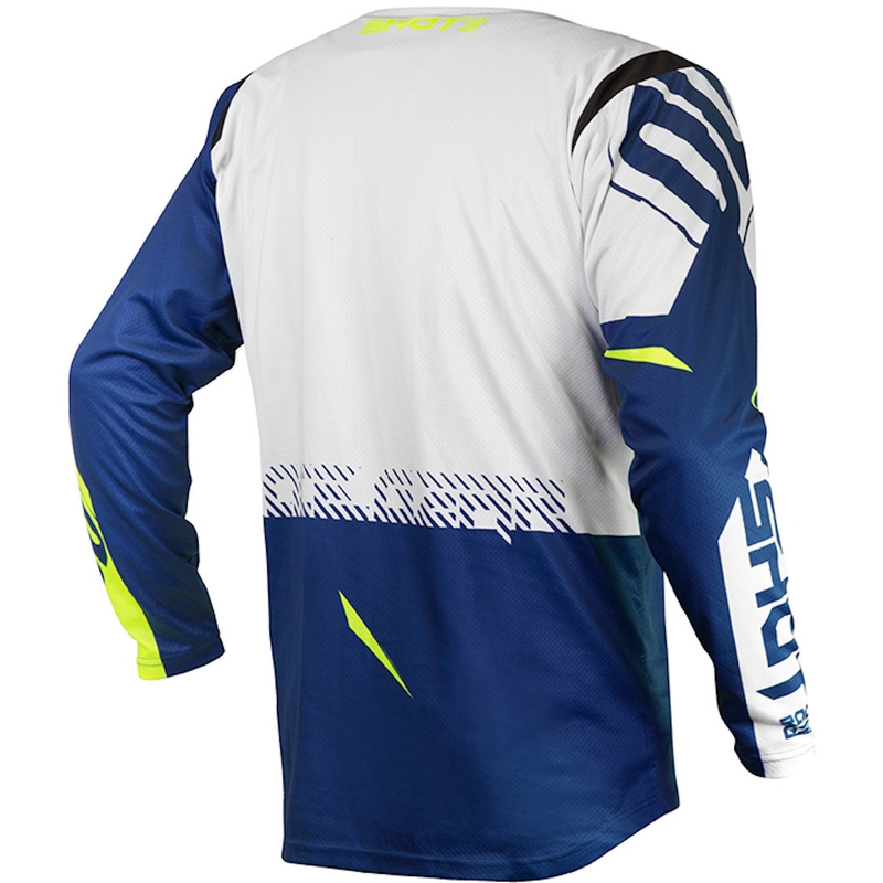 Motokros majica Shot Contact Trust blue-white-fluo yellow razprodaja