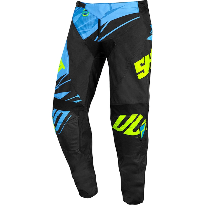 Motokros hlače Shot Devo Ventury blue-black-fluo yellow razprodaja