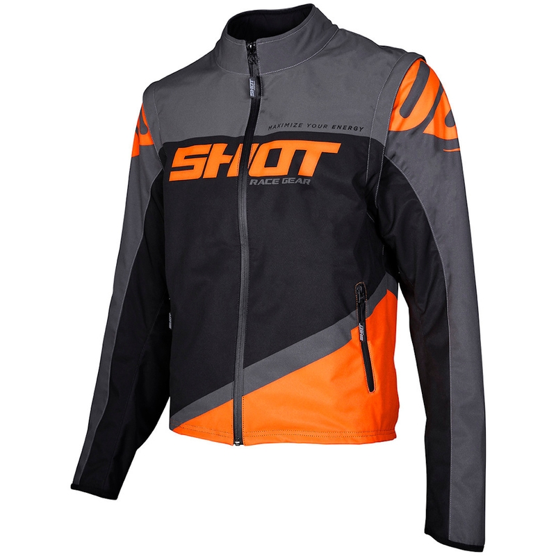 Softshell jakna Shot Lite black-grey-orange razprodaja
