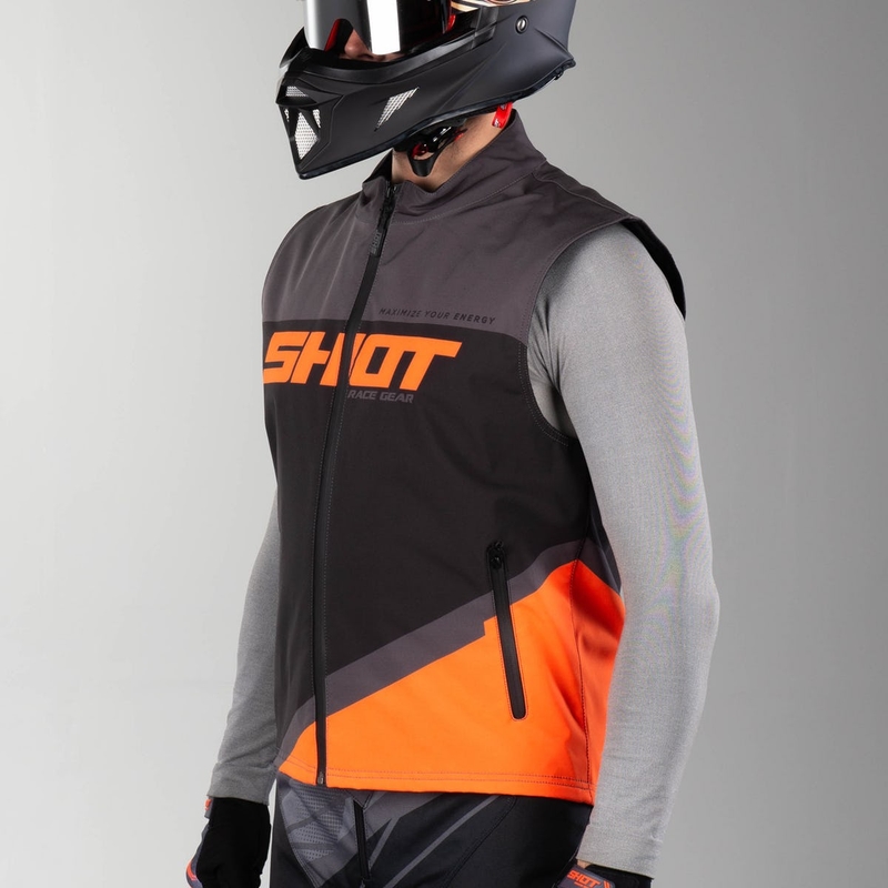 Softshell jopič Shot Lite black-grey-fluo orange razprodaja