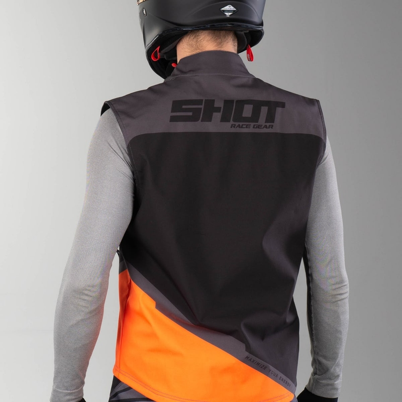 Softshell jopič Shot Lite black-grey-fluo orange razprodaja
