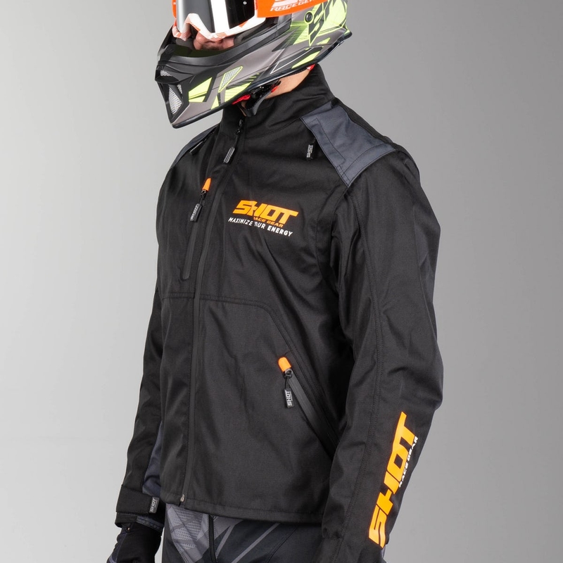 Jakna Shot Contact black-fluo orange razprodaja