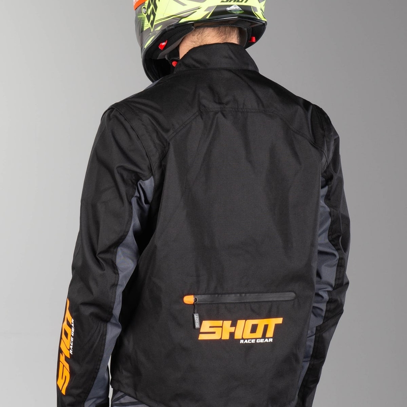 Jakna Shot Contact black-fluo orange razprodaja