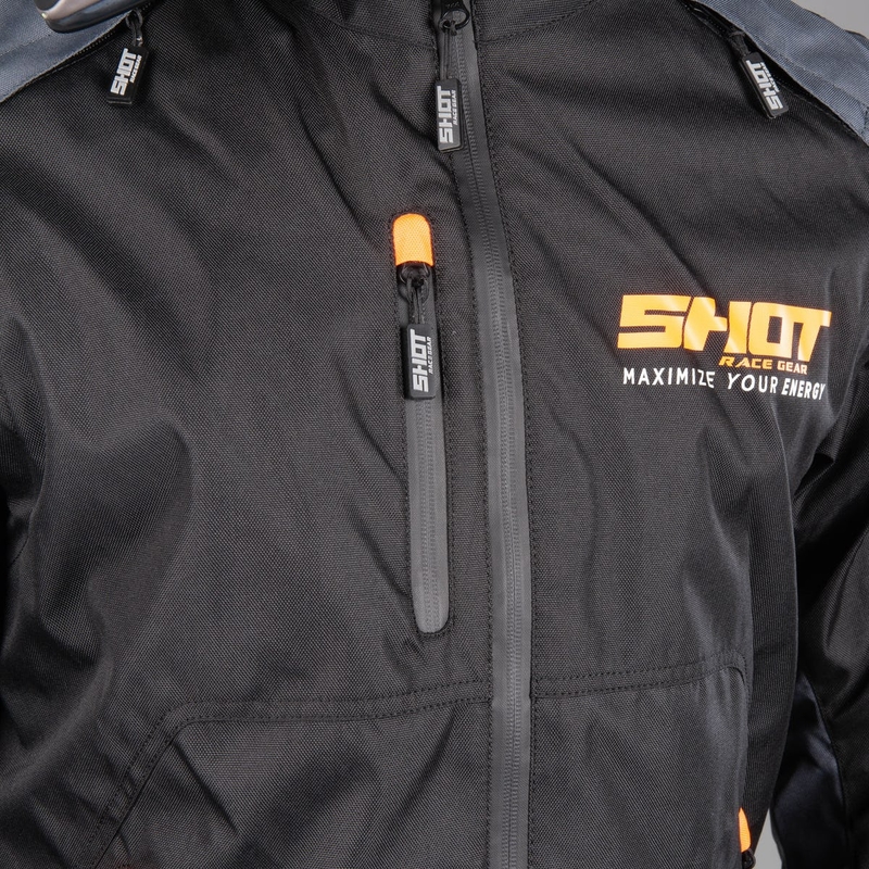 Jakna Shot Contact black-fluo orange razprodaja