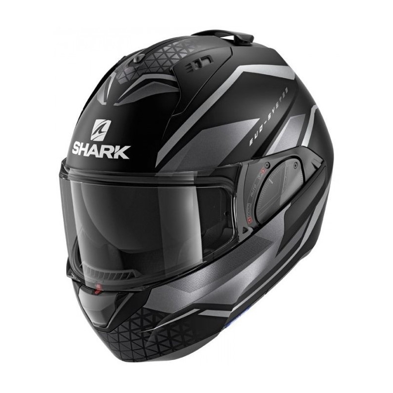 Nagibna čelada SHARK EVO-ES Yari črno-siva