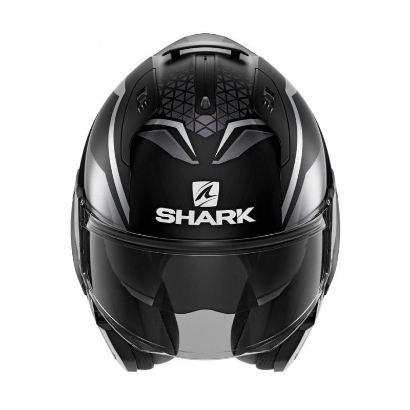Nagibna čelada SHARK EVO-ES Yari črno-siva