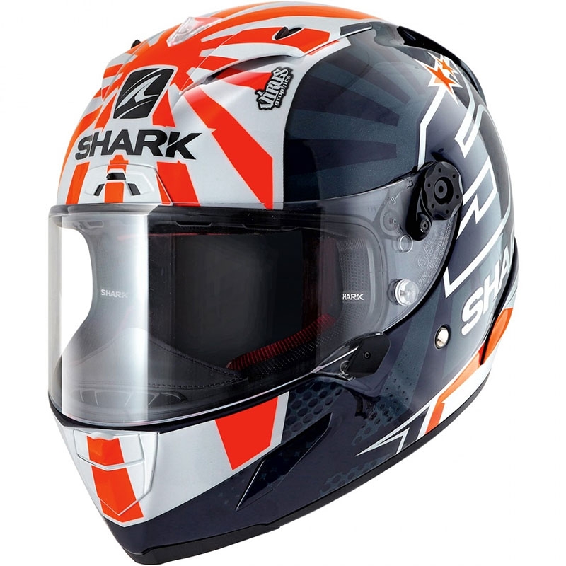 Integralna čelada SHARK RACE-R PRO Zarco Replika 2019 modro-bela-oranžna razprodaja