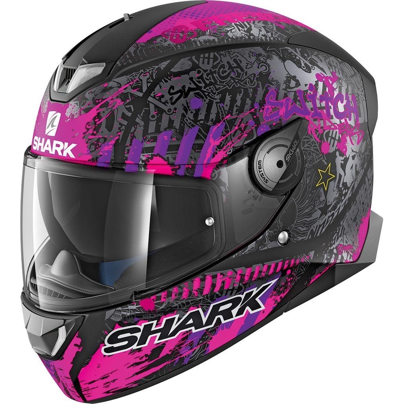 Integral Čelada SHARK SKWAL 2.2 Switch Riders 2 Mat Replika črno-vijolične barve razprodaja
