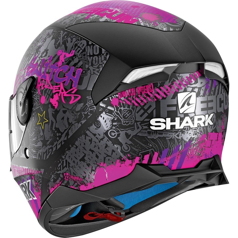 Integral Čelada SHARK SKWAL 2.2 Switch Riders 2 Mat Replika črno-vijolične barve razprodaja