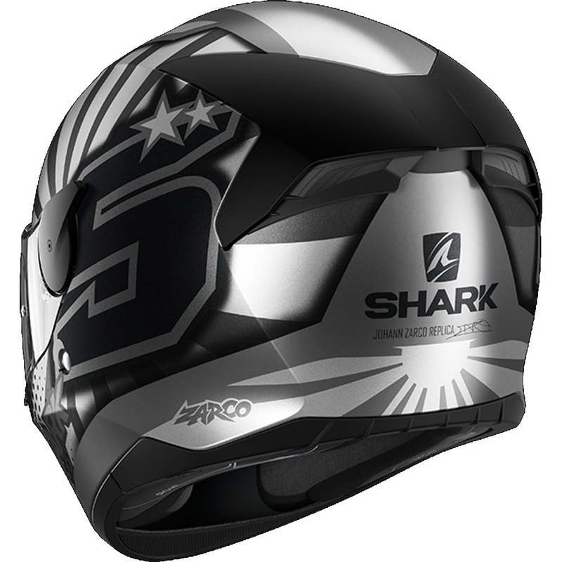 Integralna čelada SHARK D-SKWAL 2 Zarco 2019 Mat Replica Black-Grey-Silver razprodaja