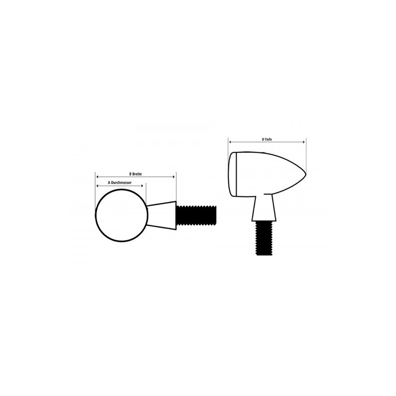 Highsider INTERSTATE univerzalna LED zadnja luč z držalom