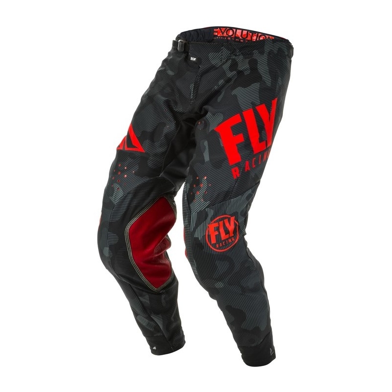 Motokros hlače FLY Racing Evolution rdeče in črne
