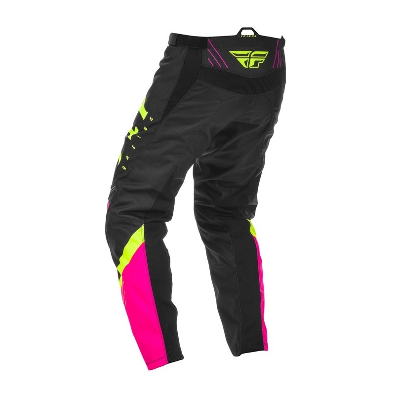 Motokros hlače FLY Racing F-16 2020 roza-črna-fluo rumena