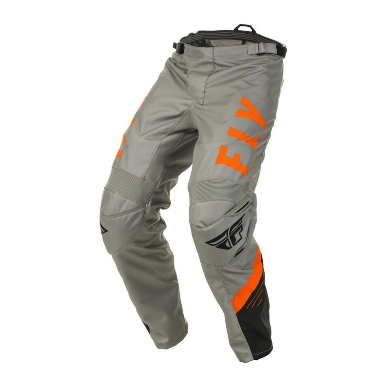 Motokros hlače FLY Racing F-16 2020 sivo-črno-oranžne