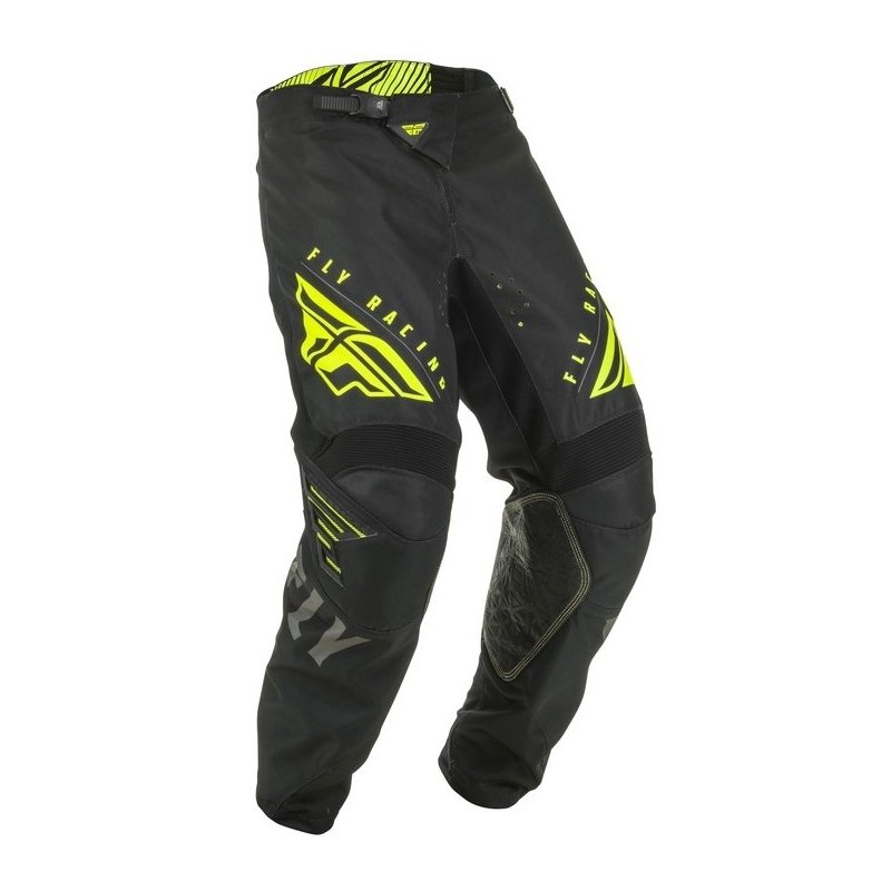 Motokros hlače FLY Racing Kinetic K220 black-grey-fluo yellow