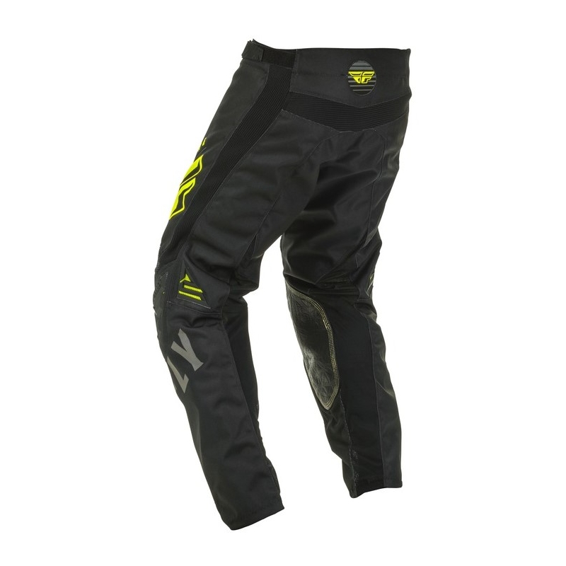 Motokros hlače FLY Racing Kinetic K220 black-grey-fluo yellow