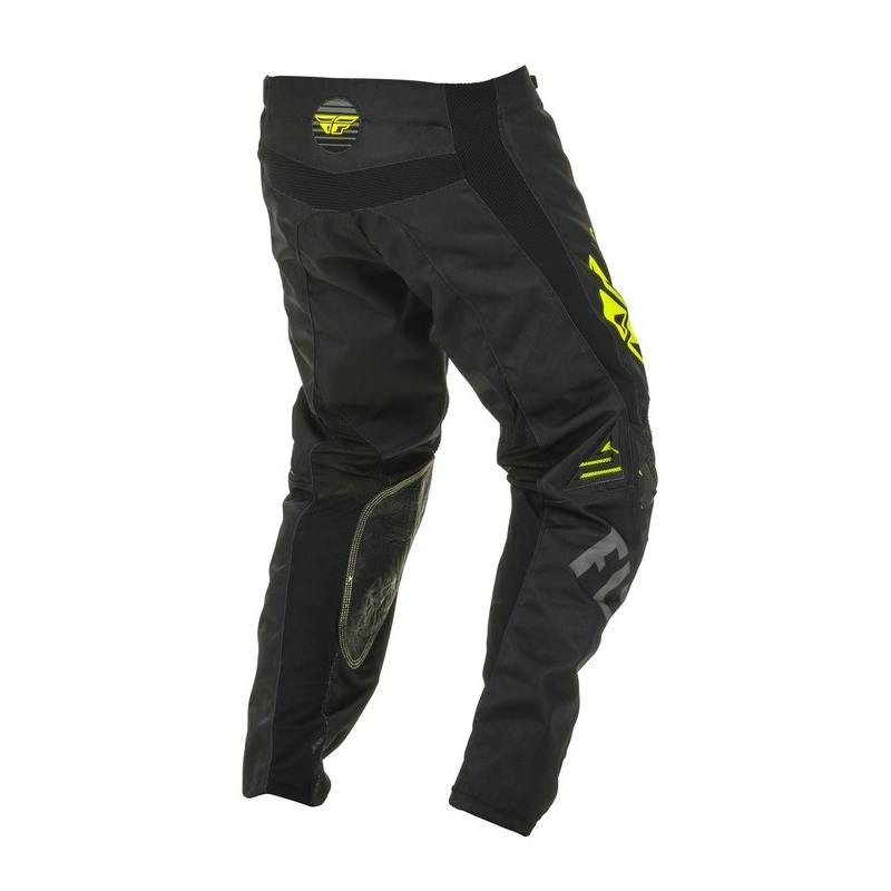 Motokros hlače FLY Racing Kinetic K220 black-grey-fluo yellow