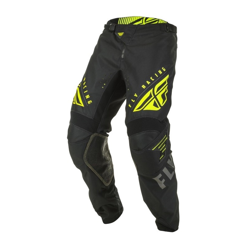 Motokros hlače FLY Racing Kinetic K220 black-grey-fluo yellow