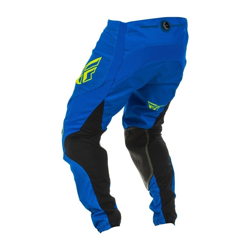 Motokros hlače FLY Racing Lite 2020 modro-črna-fluo rumena