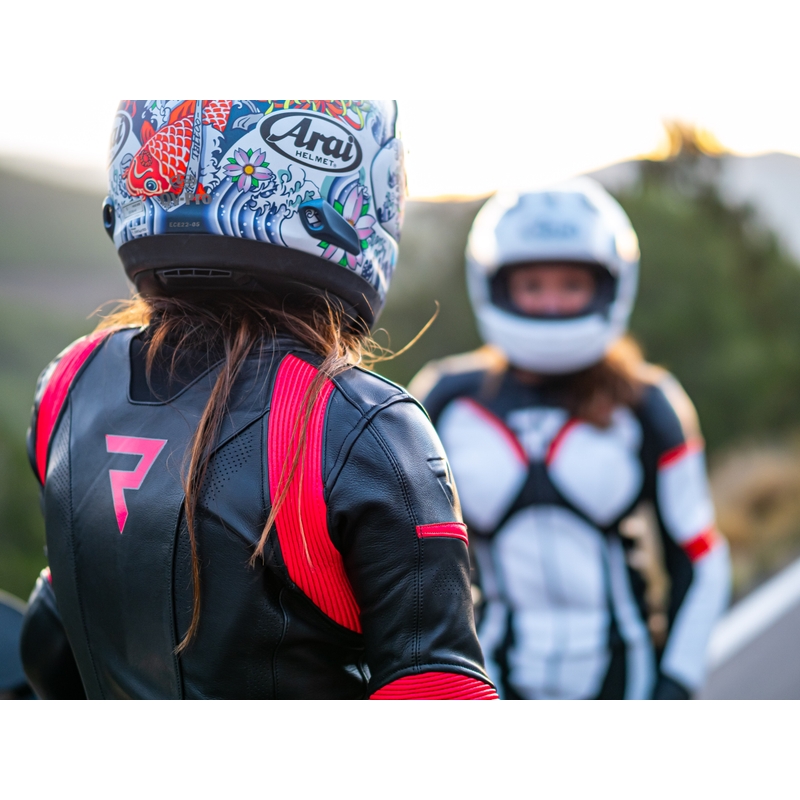 Ženska motoristična jakna Rebelhorn Rebel Black and Pink