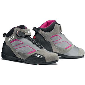 Ženski motoristični škornji SIDI Meta sivo-rožnate barve