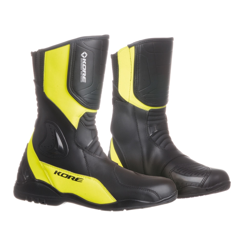 Kore Sport Touring Črno-rumeni motoristični škornji